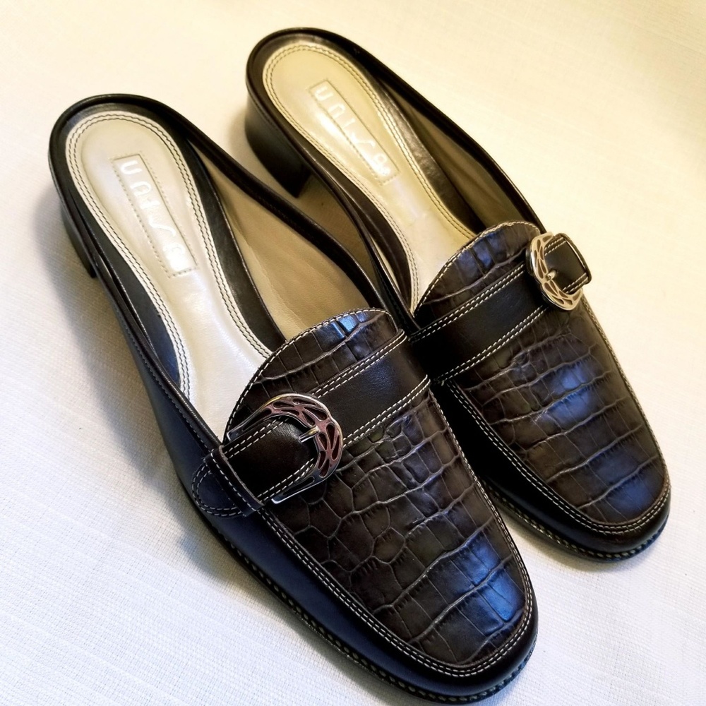 Unisa Professional Business Mules Brown 7.5
